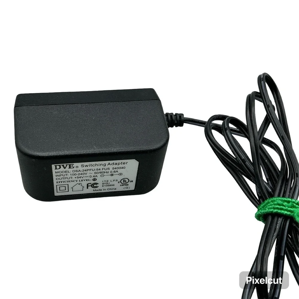 DVE Switching Adapter DSA-24PFU-54 FUS 540040 54V 0.4A Power Supply Wall Plug